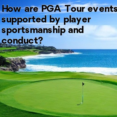 How are PGA Tour events supported by player sportsmanship and conduct How are PGA Tour events supported by player sportsmanship and conduct