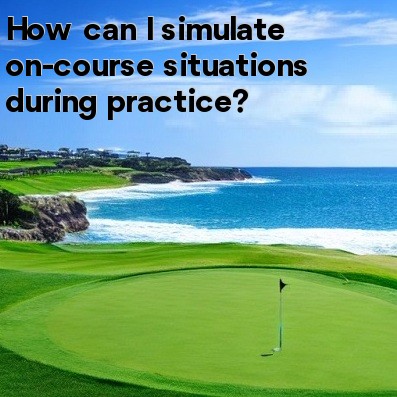 How can I simulate on-course situations during practice