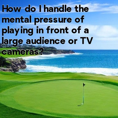 How do I handle the mental pressure of playing in front of a large audience or TV cameras How do I handle the mental pressure of playing in front of a large audience or TV cameras