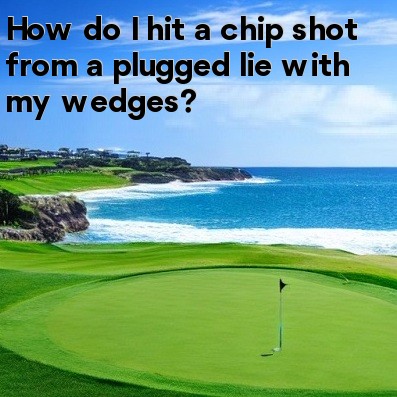 How do I hit a chip shot from a plugged lie with my wedges How do I hit a chip shot from a plugged lie with my wedges