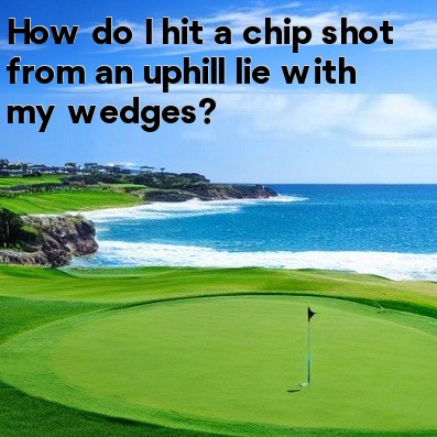 How do I hit a chip shot from an uphill lie with my wedges How do I hit a chip shot from an uphill lie with my wedges