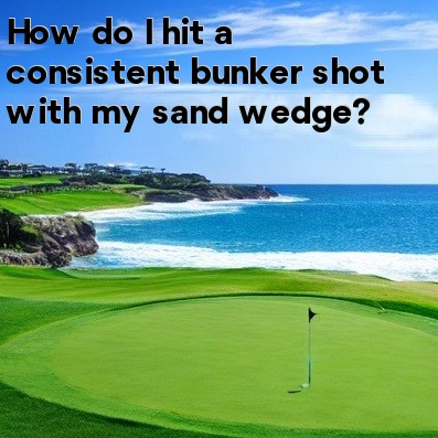 How do I hit a consistent bunker shot with my sand wedge