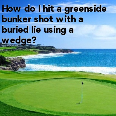 How do I hit a greenside bunker shot with a buried lie using a wedge How do I hit a greenside bunker shot with a buried lie using a wedge