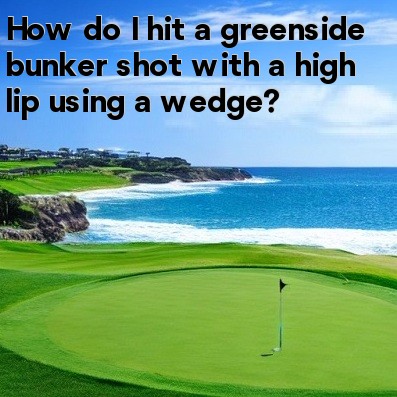How do I hit a greenside bunker shot with a high lip using a wedge How do I hit a greenside bunker shot with a high lip using a wedge