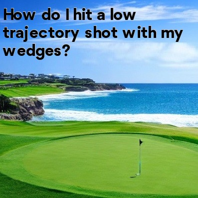 How do I hit a low trajectory shot with my wedges