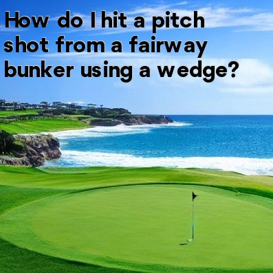How do I hit a pitch shot from a fairway bunker using a wedge How do I hit a pitch shot from a fairway bunker using a wedge