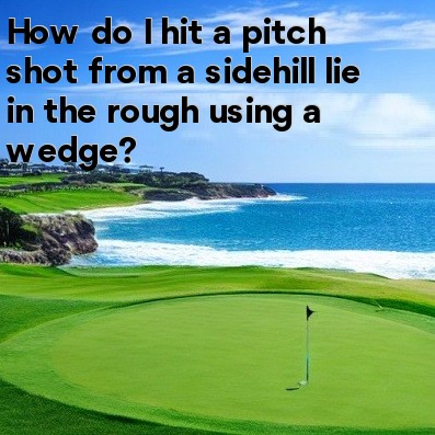 How do I hit a pitch shot from a sidehill lie in the rough using a wedge How do I hit a pitch shot from a sidehill lie in the rough using a wedge