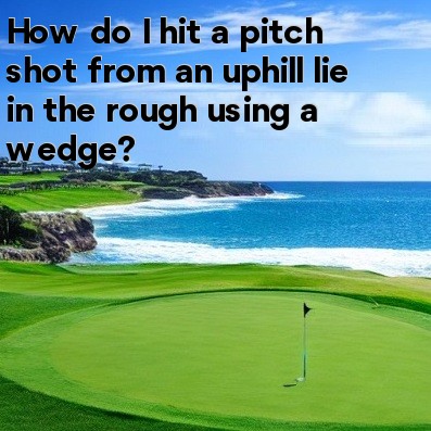 How do I hit a pitch shot from an uphill lie in the rough using a wedge How do I hit a pitch shot from an uphill lie in the rough using a wedge