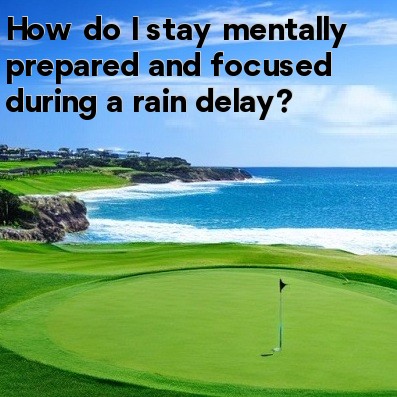 How do I stay mentally prepared and focused during a rain delay
