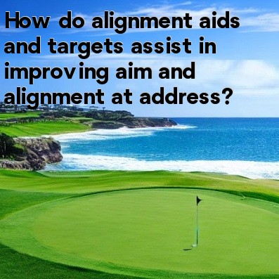 How do alignment aids and targets assist in improving aim and alignment at address How do alignment aids and targets assist in improving aim and alignment at address