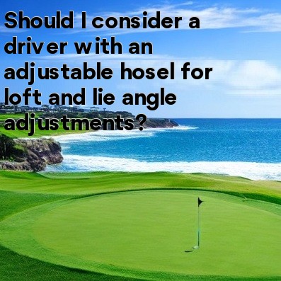 Should I consider a driver with an adjustable hosel for loft and lie angle adjustments