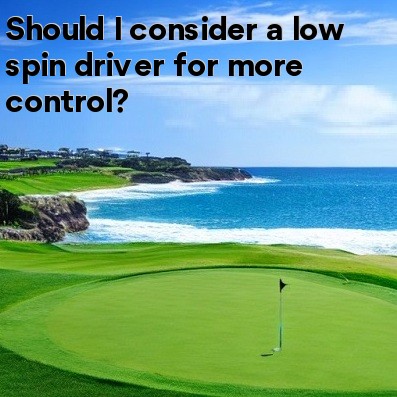 Should I consider a low spin driver for more control Should I consider a low spin driver for more control