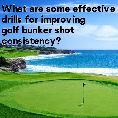 What are some effective drills for improving golf bunker shot consistency