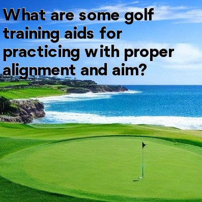 What are some golf training aids for practicing with proper alignment and aim What are some golf training aids for practicing with proper alignment and aim