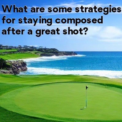 What are some strategies for staying composed after a great shot