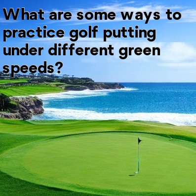 What are some ways to practice golf putting under different green speeds What are some ways to practice golf putting under different green speeds