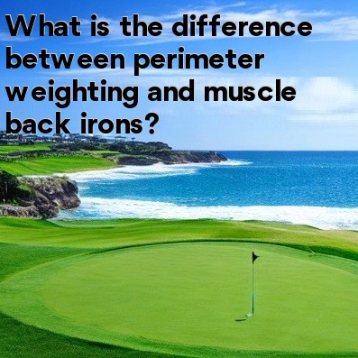 What is the difference between perimeter weighting and muscle back irons