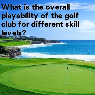 What is the overall playability of the golf club for different skill levels
