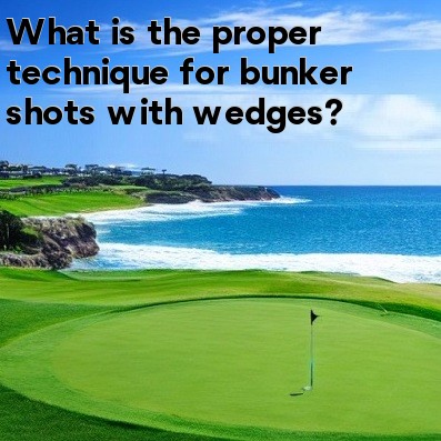 What is the proper technique for bunker shots with wedges What is the proper technique for bunker shots with wedges