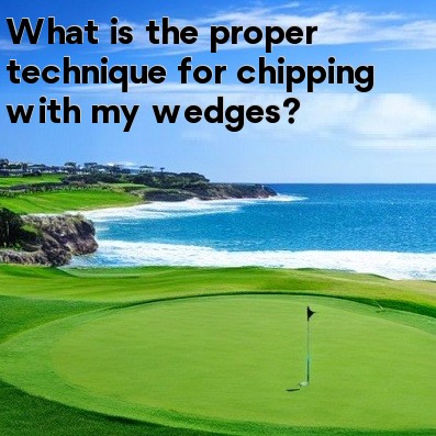 What is the proper technique for chipping with my wedges What is the proper technique for chipping with my wedges