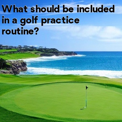 What should be included in a golf practice routine