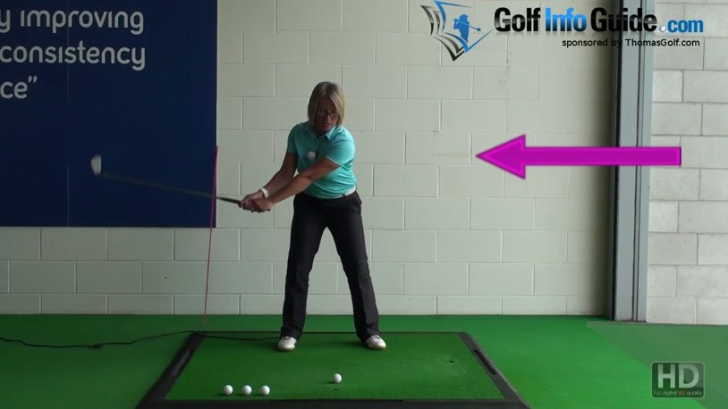Correct Golf Swing Weight Shift Takeaway And Downswing Women Golfer Tip Video By Natalie Adams