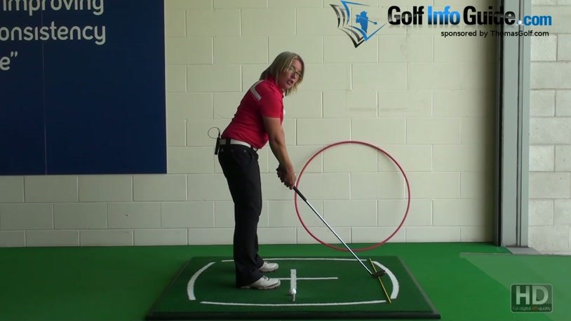 Golf Stance How Can Standing Further From The Ball Change My Swing Plane Video By Natalie Adams
