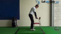 What are stable legs Golf Drill 3 Kneel against a chair Video - by Pete Styles