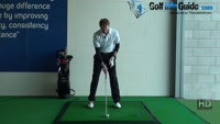 Tee Peg in top of grip for good setup, Golf Video - by Pete Styles