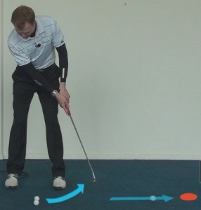 follow through with the putter