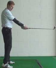 slice golf slope swing against drills shot