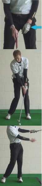 Hook Golf Shot Drills: Hold Off Finish with Badge to the Sky