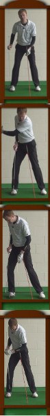 Stable Legs Golf Drills: Mirror Checkpoints