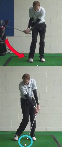 Golf Swing Drill 502a. Downswing: Check Your Impact Position – Face On