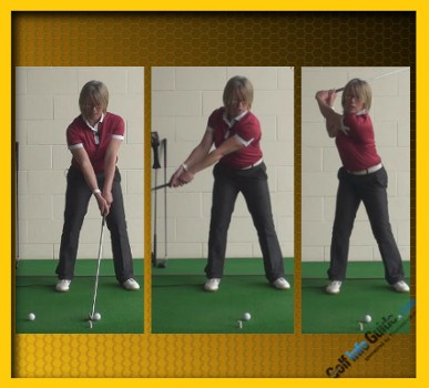 Take the Club Back Low and Slow For Correct Connected Swing Natalie