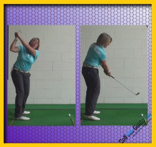 Ladies Golf Tip Stop Across-the-Line Backswing Move 2
