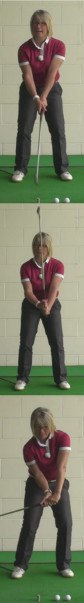 How Ladies Can Improve Their Golf Shots With The Hinge Golf Drill 1 How Ladies Can Improve Their Golf Shots With The Hinge Golf Drill 1