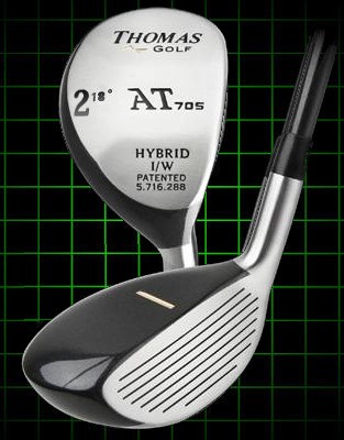Thomas Golf AT705 Number 2 Hybrid Club 18 Degree Loft