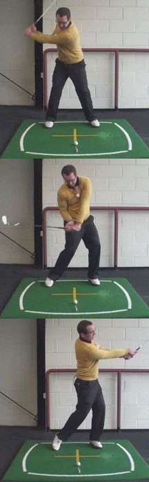 Correct Golf Answer Skim the club through and pick the ball cleanly
