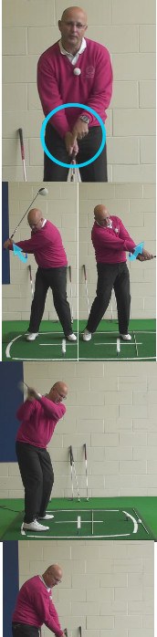 Correct Golf Answer Swing from the inside and rotate Correct Golf Answer Swing from the inside and rotate