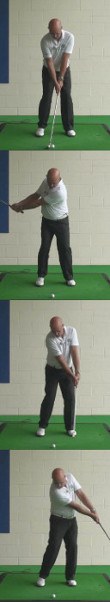 Senior Open Your Stance to Let Hips Clear Through Impact