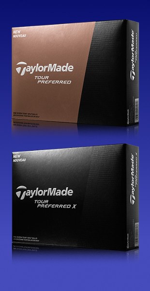 TaylorMade New Tour Preferred Golf Ball, and Tour Preferred X Golf Ball