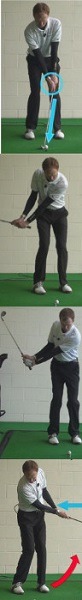 Correct Wrist Bend for Close-In Pitch Shot