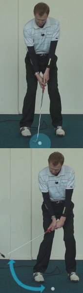 Putting – Align Eyes Over the Ball and Target Line Putting – Align Eyes Over the Ball and Target Line