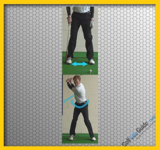 Narrow Your Stance for Better Hip Turn, Golf Tip