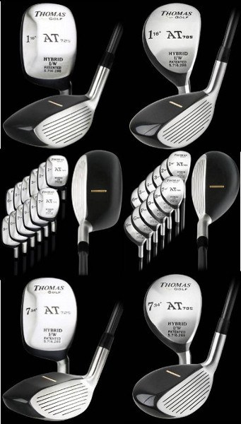 Full set of store hybrid golf clubs