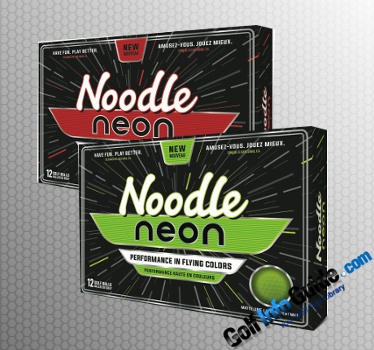 TaylorMade Noodle Neon Matte Red/Lime Green Golf Balls
