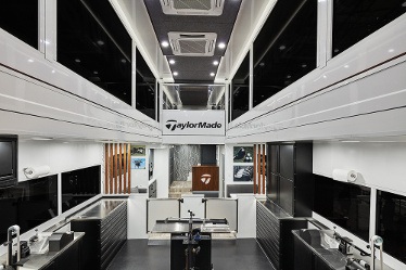 TaylorMade Shows-Off their Brand Spanking New 2-Level PGA Tour Van VIDEO